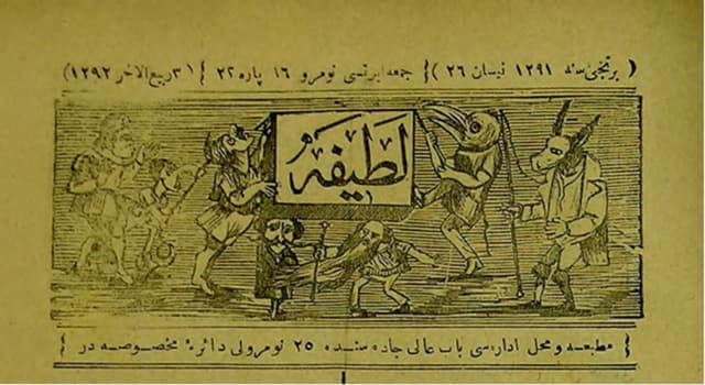 Yahudi kızları beynlerinde bir mikdar i’ane toplayarak Avrupa’ya ayrıca Yahudi kızlarını gayetle güzel gösteren bir gözlük sipariş edecekleri ve işbu nev’ icâd gözlük ikmâl olunub geldiğinde Kahkaha nâm gazetenin muharririne hediye edecekleri mütevâtırdır. görseli